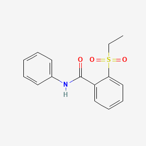 molecular formula C15H15NO3S B11158400 2-(ethylsulfonyl)-N-phenylbenzamide 