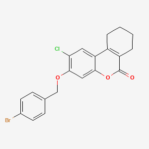 3-[(4-bromobenzyl)oxy]-2-chloro-7,8,9,10-tetrahydro-6H-benzo[c]chromen-6-one