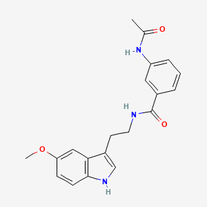 molecular formula C20H21N3O3 B11158457 3-(acetylamino)-N-[2-(5-methoxy-1H-indol-3-yl)ethyl]benzamide 