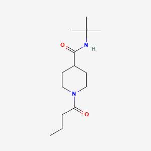 1-butanoyl-N-tert-butylpiperidine-4-carboxamide