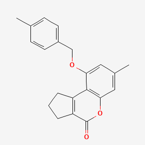 7-methyl-9-[(4-methylbenzyl)oxy]-2,3-dihydrocyclopenta[c]chromen-4(1H)-one