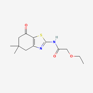 molecular formula C13H18N2O3S B11158522 N-(5,5-dimethyl-7-oxo-4,5,6,7-tetrahydro-1,3-benzothiazol-2-yl)-2-ethoxyacetamide 