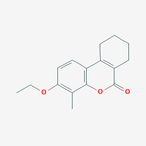 molecular formula C16H18O3 B11158574 3-ethoxy-4-methyl-7,8,9,10-tetrahydro-6H-benzo[c]chromen-6-one 