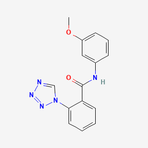 molecular formula C15H13N5O2 B11158577 N-(3-methoxyphenyl)-2-(1H-tetrazol-1-yl)benzamide 