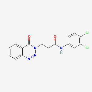 N-(3,4-dichlorophenyl)-3-(4-oxo-1,2,3-benzotriazin-3(4H)-yl)propanamide