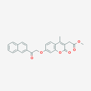 methyl {4-methyl-7-[2-(naphthalen-2-yl)-2-oxoethoxy]-2-oxo-2H-chromen-3-yl}acetate