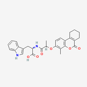 N-{2-[(4-methyl-6-oxo-7,8,9,10-tetrahydro-6H-benzo[c]chromen-3-yl)oxy]propanoyl}-L-tryptophan