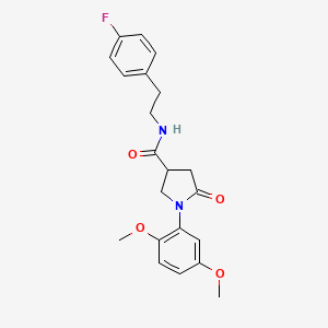 1-(2,5-dimethoxyphenyl)-N-[2-(4-fluorophenyl)ethyl]-5-oxopyrrolidine-3-carboxamide