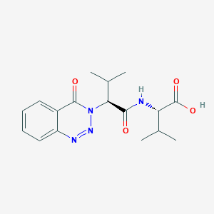 molecular formula C17H22N4O4 B11158655 N-[(2S)-3-methyl-2-(4-oxo-1,2,3-benzotriazin-3(4H)-yl)butanoyl]-L-valine 