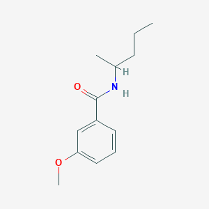 molecular formula C13H19NO2 B11158675 3-methoxy-N-(pentan-2-yl)benzamide 