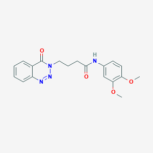 N~1~-(3,4-dimethoxyphenyl)-4-[4-oxo-1,2,3-benzotriazin-3(4H)-yl]butanamide