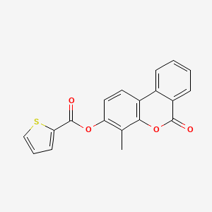 4-methyl-6-oxo-6H-benzo[c]chromen-3-yl thiophene-2-carboxylate