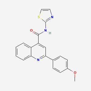 2-(4-methoxyphenyl)-N-(1,3-thiazol-2-yl)quinoline-4-carboxamide