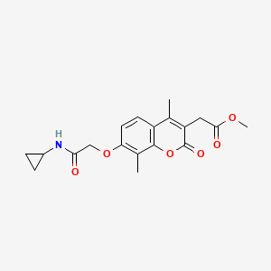 methyl {7-[2-(cyclopropylamino)-2-oxoethoxy]-4,8-dimethyl-2-oxo-2H-chromen-3-yl}acetate