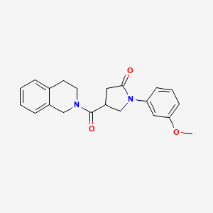 4-(3,4-dihydroisoquinolin-2(1H)-ylcarbonyl)-1-(3-methoxyphenyl)pyrrolidin-2-one