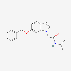 2-[6-(benzyloxy)-1H-indol-1-yl]-N-(propan-2-yl)acetamide