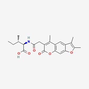 N-[(2,3,5-trimethyl-7-oxo-7H-furo[3,2-g]chromen-6-yl)acetyl]-D-isoleucine