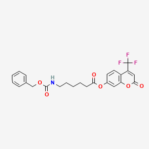 2-oxo-4-(trifluoromethyl)-2H-chromen-7-yl 6-{[(benzyloxy)carbonyl]amino}hexanoate