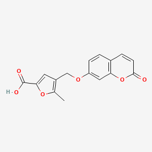 5-methyl-4-{[(2-oxo-2H-chromen-7-yl)oxy]methyl}-2-furoic acid