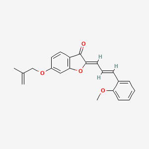 2-[(Z,2E)-3-(2-methoxyphenyl)-2-propenylidene]-6-[(2-methylallyl)oxy]-1-benzofuran-3-one