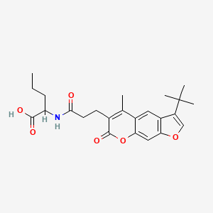 N-[3-(3-tert-butyl-5-methyl-7-oxo-7H-furo[3,2-g]chromen-6-yl)propanoyl]norvaline