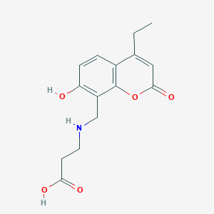 molecular formula C15H17NO5 B11158905 3-{[(4-ethyl-7-hydroxy-2-oxo-2H-chromen-8-yl)methyl]amino}propanoic acid 