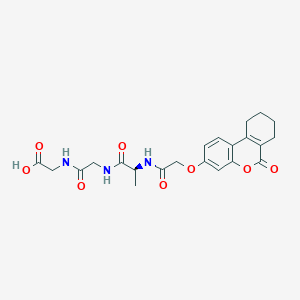 N-{[(6-oxo-7,8,9,10-tetrahydro-6H-benzo[c]chromen-3-yl)oxy]acetyl}-L-alanylglycylglycine