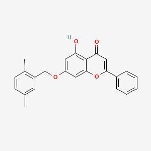 7-[(2,5-dimethylbenzyl)oxy]-5-hydroxy-2-phenyl-4H-chromen-4-one