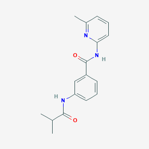 molecular formula C17H19N3O2 B11158989 3-[(2-methylpropanoyl)amino]-N-(6-methylpyridin-2-yl)benzamide 