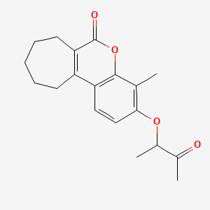 4-methyl-3-(1-methyl-2-oxopropoxy)-8,9,10,11-tetrahydrocyclohepta[c]chromen-6(7H)-one