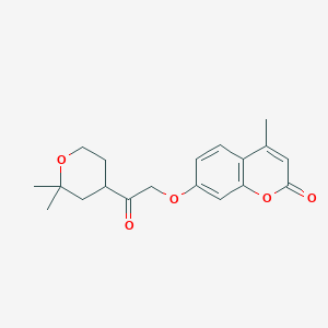 7-(2-(2,2-dimethyltetrahydro-2H-pyran-4-yl)-2-oxoethoxy)-4-methyl-2H-chromen-2-one