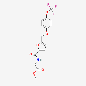 methyl N-(5-{[4-(trifluoromethoxy)phenoxy]methyl}-2-furoyl)glycinate