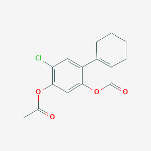 (2-Chloro-6-oxo-7,8,9,10-tetrahydrobenzo[c]chromen-3-yl) acetate