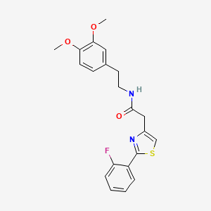 N-[2-(3,4-dimethoxyphenyl)ethyl]-2-[2-(2-fluorophenyl)-1,3-thiazol-4-yl]acetamide