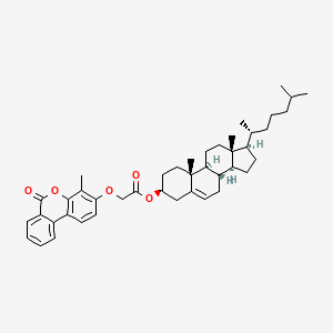 (3beta)-cholest-5-en-3-yl [(4-methyl-6-oxo-6H-benzo[c]chromen-3-yl)oxy]acetate