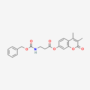 3,4-dimethyl-2-oxo-2H-chromen-7-yl N-[(benzyloxy)carbonyl]-beta-alaninate