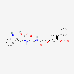 N-{[(6-oxo-7,8,9,10-tetrahydro-6H-benzo[c]chromen-3-yl)oxy]acetyl}-L-alanyl-L-tryptophan