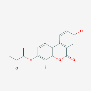 8-methoxy-4-methyl-3-(1-methyl-2-oxopropoxy)-6H-benzo[c]chromen-6-one