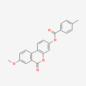 8-methoxy-6-oxo-6H-benzo[c]chromen-3-yl 4-methylbenzoate