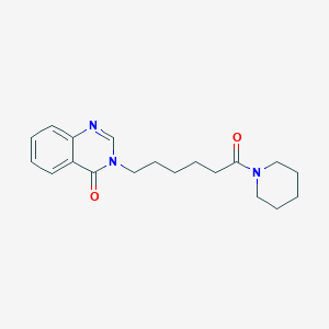 molecular formula C19H25N3O2 B11159194 3-[6-oxo-6-(piperidin-1-yl)hexyl]quinazolin-4(3H)-one 