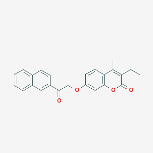 3-ethyl-4-methyl-7-[2-(2-naphthyl)-2-oxoethoxy]-2H-chromen-2-one