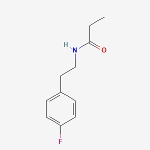 molecular formula C11H14FNO B11159244 N-[2-(4-fluorophenyl)ethyl]propanamide 