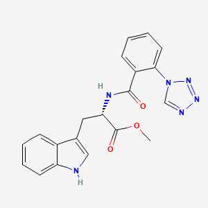 molecular formula C20H18N6O3 B11159248 methyl N-{[2-(1H-tetrazol-1-yl)phenyl]carbonyl}-L-tryptophanate 