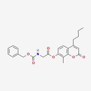 4-butyl-8-methyl-2-oxo-2H-chromen-7-yl N-[(benzyloxy)carbonyl]glycinate