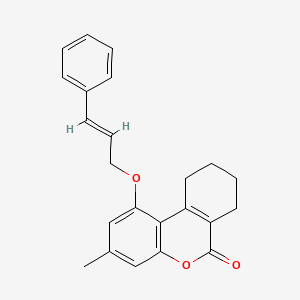 3-methyl-1-{[(E)-3-phenyl-2-propenyl]oxy}-7,8,9,10-tetrahydro-6H-benzo[c]chromen-6-one