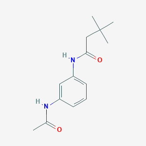 N-(3-acetamidophenyl)-3,3-dimethylbutanamide