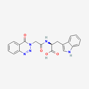 (2S)-3-(1H-indol-3-yl)-2-[[2-(4-oxo-1,2,3-benzotriazin-3-yl)acetyl]amino]propanoic acid