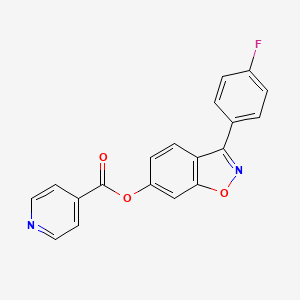 3-(4-Fluorophenyl)-1,2-benzisoxazol-6-yl isonicotinate