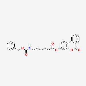 molecular formula C27H25NO6 B11159394 6-oxo-6H-benzo[c]chromen-3-yl 6-{[(benzyloxy)carbonyl]amino}hexanoate 