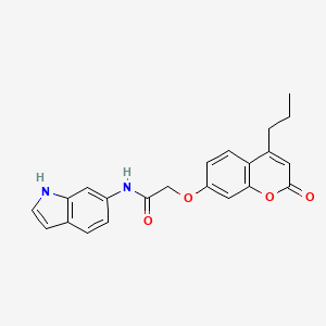 N-(1H-indol-6-yl)-2-[(2-oxo-4-propyl-2H-chromen-7-yl)oxy]acetamide